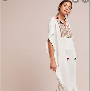 Anthropologie Karnah Embroided Kaftan